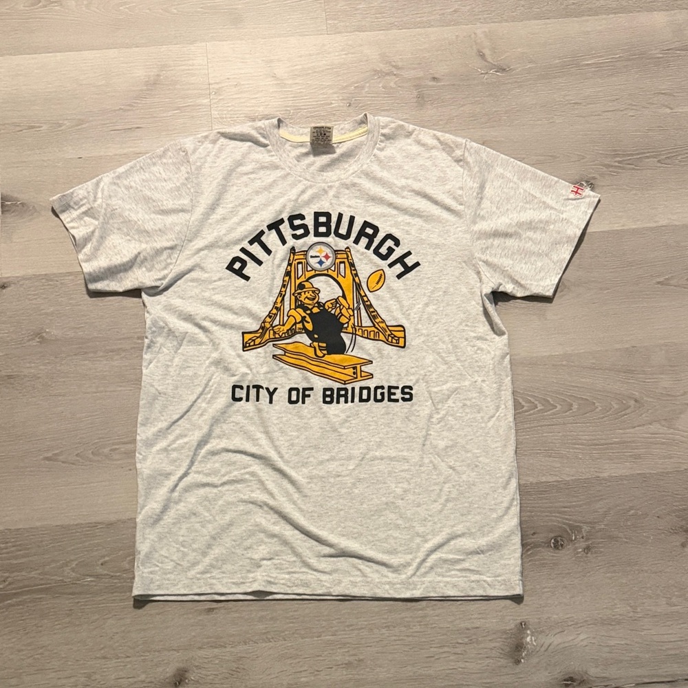 HOMAGE‎ Gray Pittsburgh Steelers T-Shirt